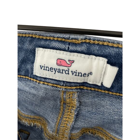 Vineyard Vines Sz 2/25 Ultra High Rise Medium Wash Preppy Women's Skinny Jeans - Picture 2 of 6